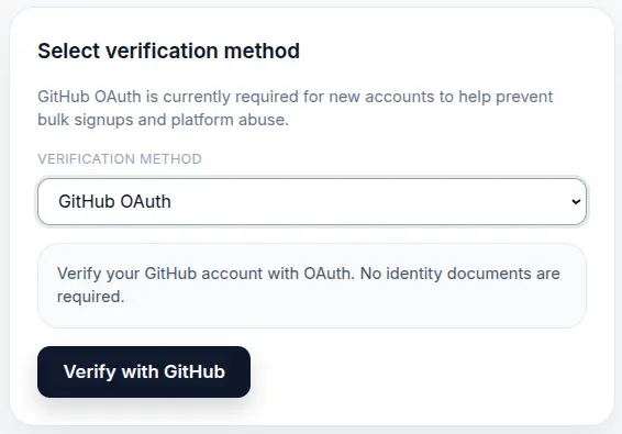 選擇 Github OAuth 驗證畫面
